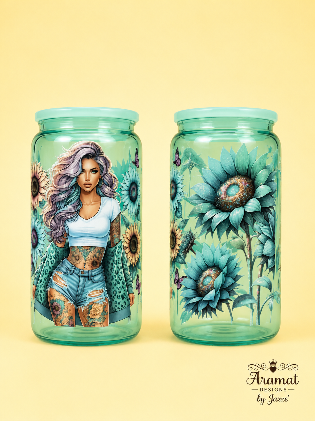Teal Sexy Tumbler